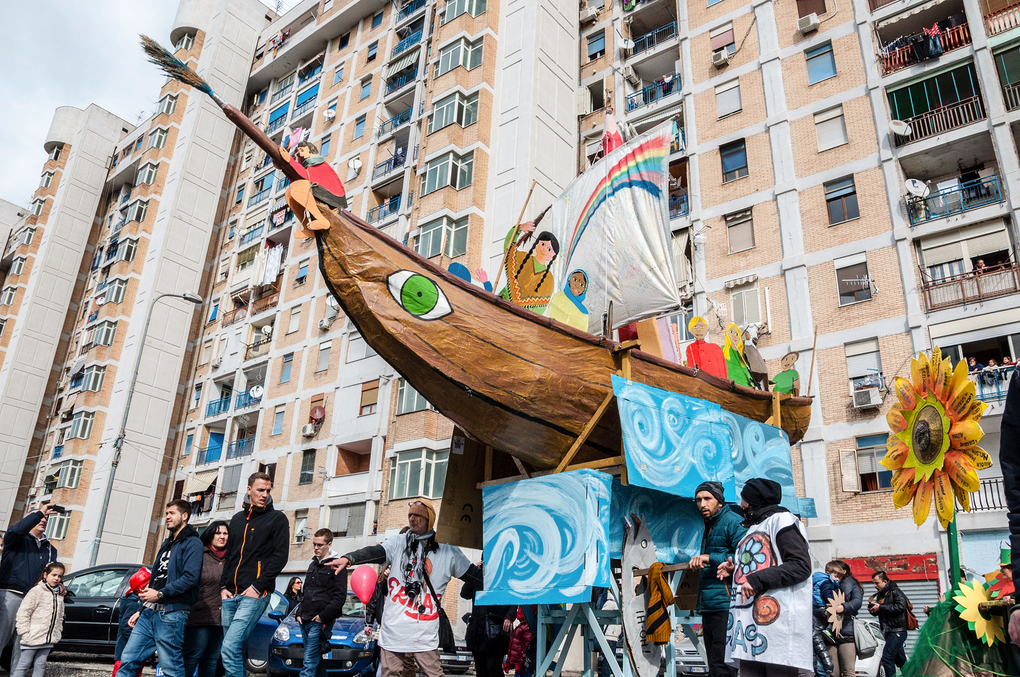 Fotografia di reportage, fotografo Guglielmo Verrienti - Carnevale di Scampia